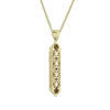 Modern Gold Mezuzah/Torah Scroll Pendant