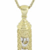 Modern Gold Mezuzah/Torah Scroll Pendant