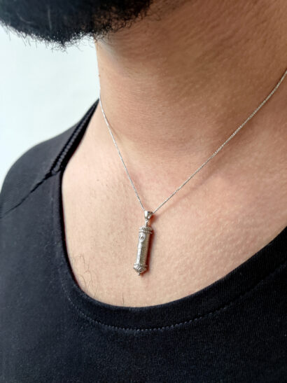 Breathtaking Gold Mezuzah Pendant