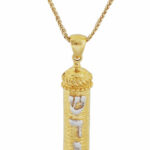 Breathtaking Gold Mezuzah Pendant