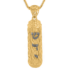 Magical Gold Mezuzah Scroll Pendant