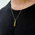 Beautiful Gold Mezuzah Pendant