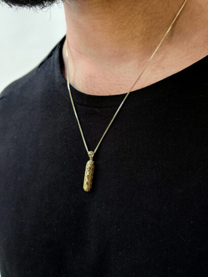 Beautiful Gold Mezuzah Pendant