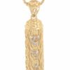 Magical Gold Mezuzah Scroll Pendant