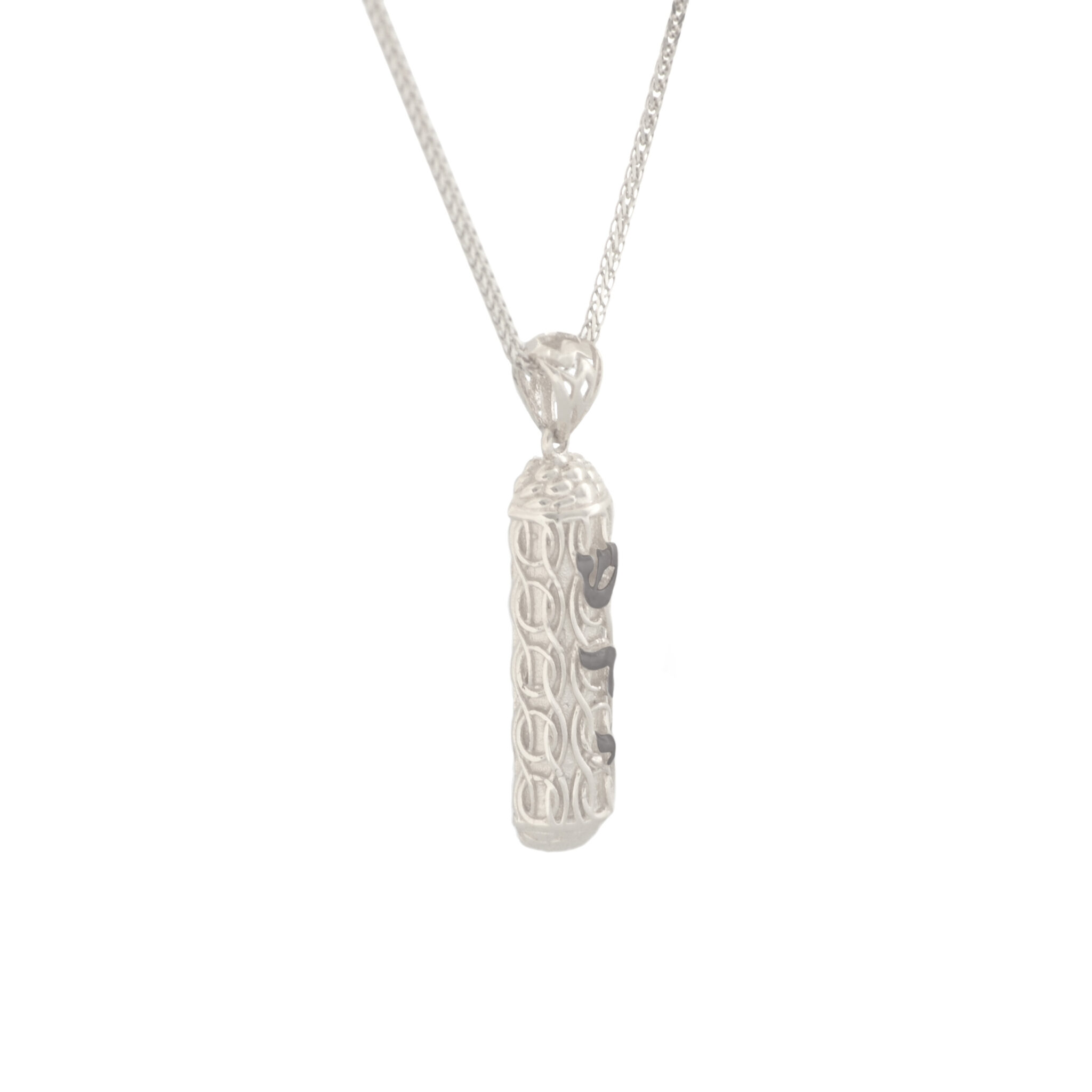 Magical Gold Mezuzah Scroll Pendant