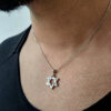 Amazing White Gold Star of David Pendant