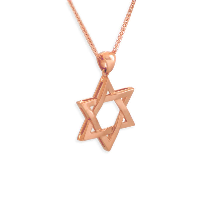Amazing White Gold Star of David Pendant