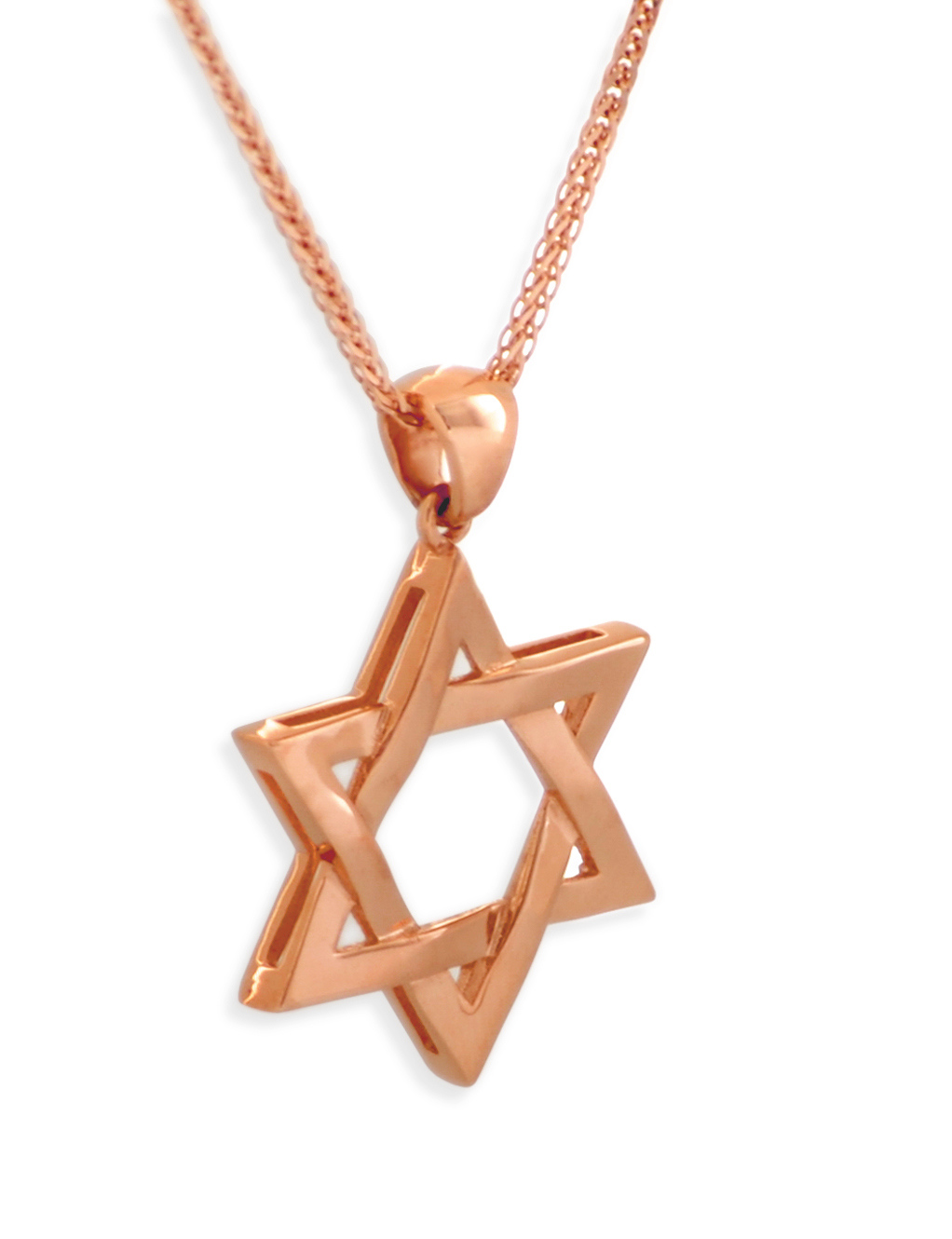 Amazing White Gold Star of David Pendant