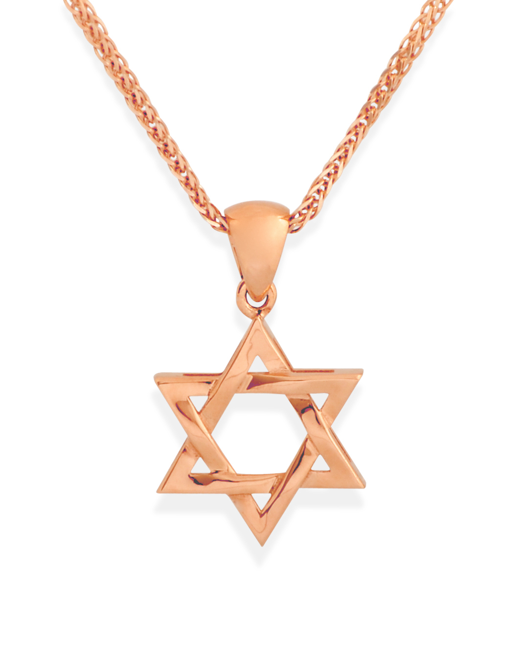 Amazing White Gold Star of David Pendant