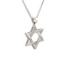 Amazing White Gold Star of David Pendant