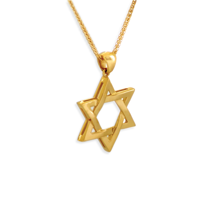 Amazing White Gold Star of David Pendant