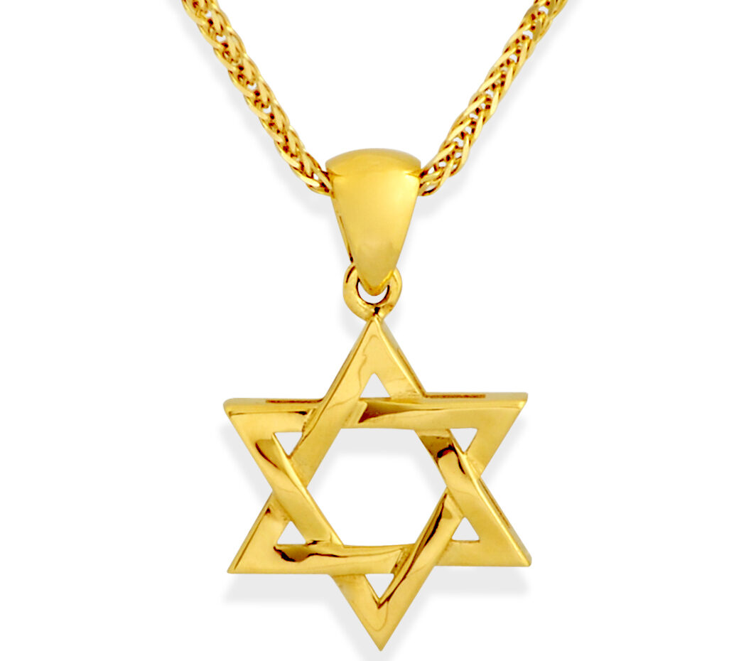 Amazing White Gold Star of David Pendant