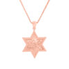 Amazing Jerusalem- Star of David Pendant- Gold