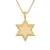 Amazing Jerusalem- Star of David Pendant- Gold