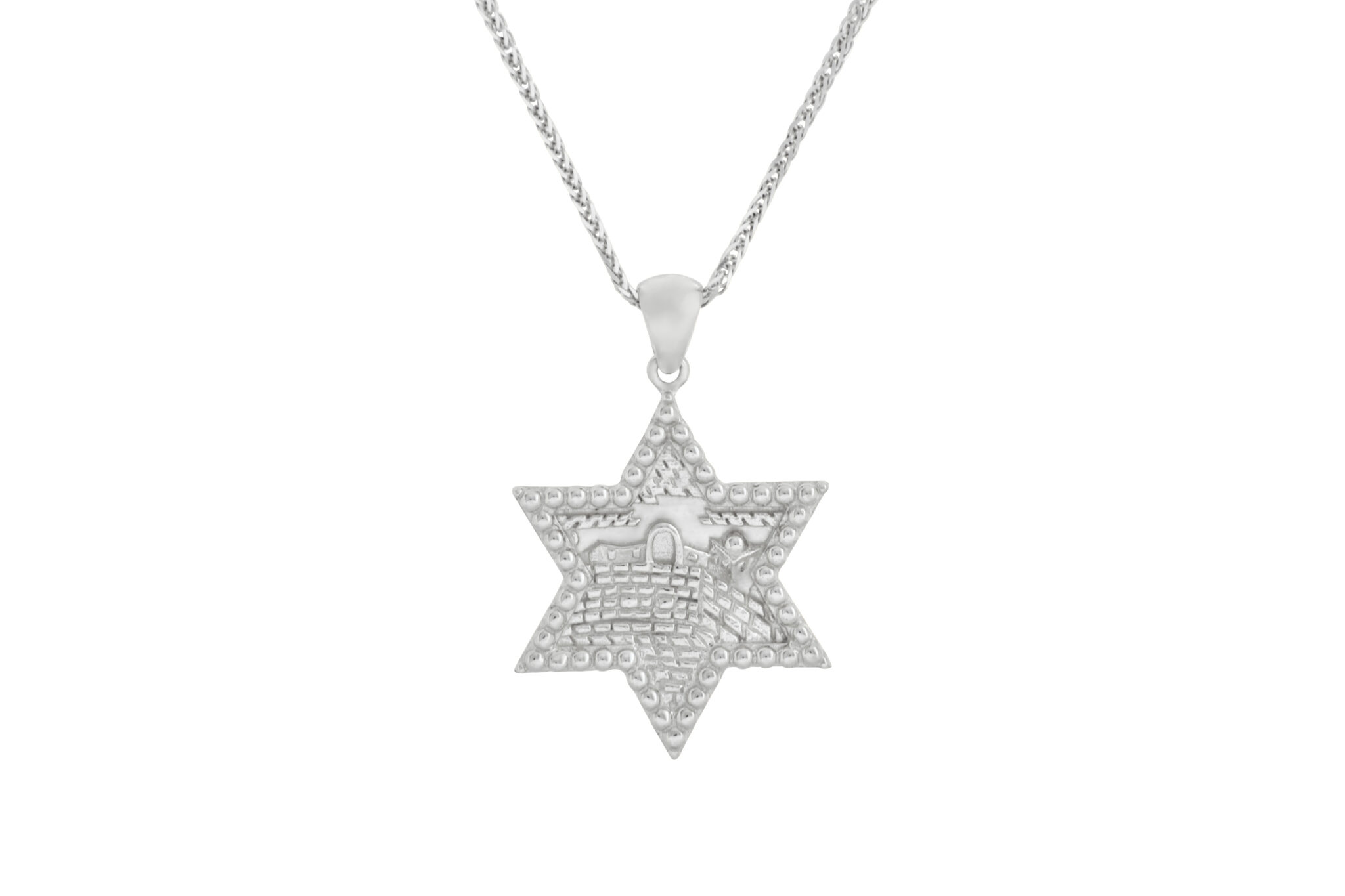 Amazing Jerusalem- Star of David Pendant- Gold