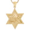 Amazing Jerusalem- Star of David Pendant- Gold