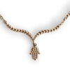 14k White Gold Hamsa Necklace
