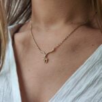 Women’s Diamond Chai Necklace Made From 14K Soild Gold