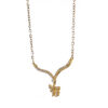 Women’s Diamond Chai Necklace Made From 14K Soild Gold
