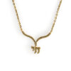 Women’s Diamond Chai Necklace Made From 14K Soild Gold
