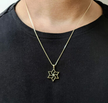 Marvelous Star of David Pendant- Diamonds with Gold
