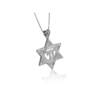 Chai and Star of David 14K Gold Unique Pendant