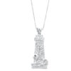 Gold 14K Necklace with Diamonds Shaddai Lions