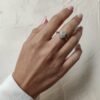 14k White gold ring Jewish Ring Hamsa