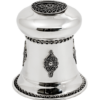 Classic Mid Size Silver Filigree Tzedakah Box
