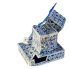 Sterling Silver Personalized Blue Enamel Color Tefillin Cases