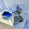 Sterling Silver Personalized Blue Enamel Color Tefillin Cases