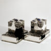 Luxurious Filigree and Stones Sterling Silver Tefillin Covers