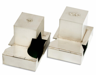 Exceptional Sterling Silver Matte Finishing Tefillin Covers