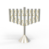 Special Modern Large Chabad Menorah from Sterling Silver