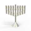 Special Modern Large Chabad Menorah from Sterling Silver