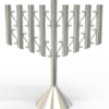 Special Modern Large Chabad Menorah from Sterling Silver