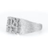 14K Yellow Gold Brushed Hebrew ‘Ahava’ Diamond Ring