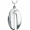 Sterling Silver Modern Round Shape Chai Pendant