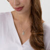 Sterling Silver Modern Round Shape Chai Pendant