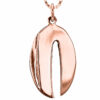 Contemporary Narrow and Oval Chai Necklace From 14K Gold