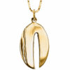 Contemporary Narrow and Oval Chai Necklace From 14K Gold