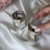Pure Silver Tea Light Candlesticks in Contemporary Curled Design