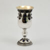 Magnificent Silver Elijah Cup with Filigree and Blue Lapis Stones