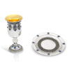 Magnificent Silver Elijah Cup with Filigree and Blue Lapis Stones