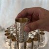 18 Cups Silver Hammered Kiddush Fountain with Artistic Three-Step Pouring
