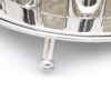 Contemporary Sleek Silver Kiddush Wine Fountain with Ten Cups