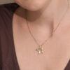 14K Gold Modern Unisex Chai Pendant Necklace