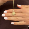Large Ridged Star of David Necklace Crafted From 14k Gold