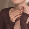 Large Ridged Star of David Necklace Crafted From 14k Gold