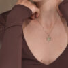 Large Ridged Star of David Necklace Crafted From 14k Gold